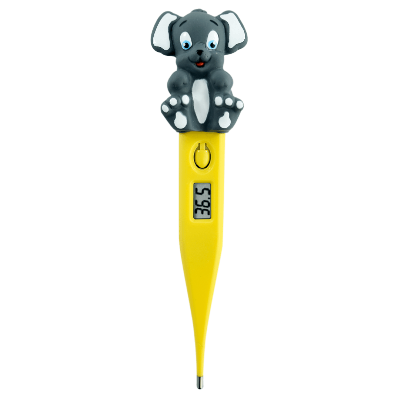 Termômetro Clínico Digital Termomed Kids Amarelo Cachorro | ClinicalTec® CT29832.30.2