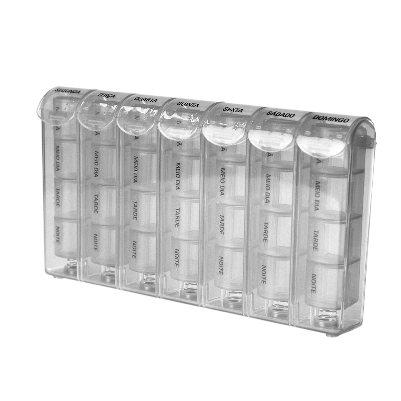 Porta Comprimidos Turno Translúcido | ClinicalTec® CT0008